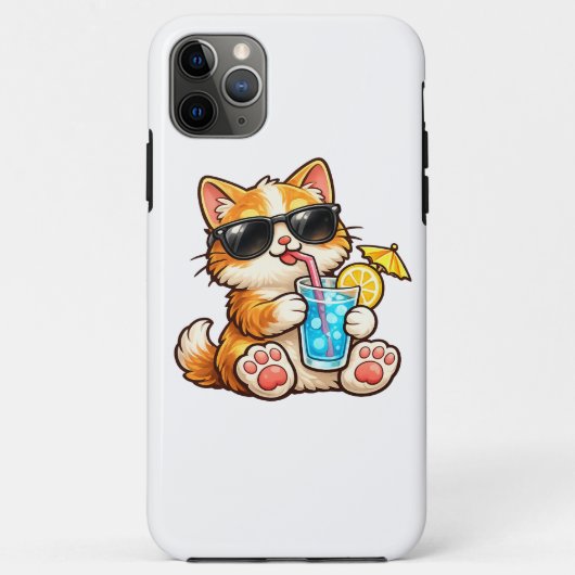 Coole Sommerkatze Case-Mate iPhone Hülle (Rückseite)