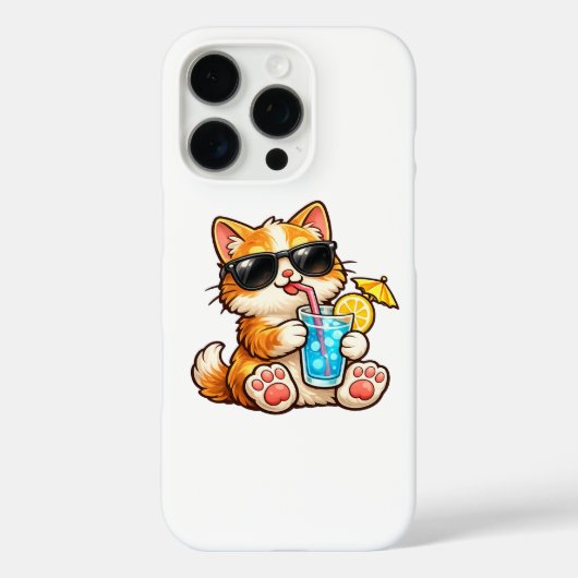 Coole Sommerkatze Case-Mate iPhone Hülle (Rückseite)