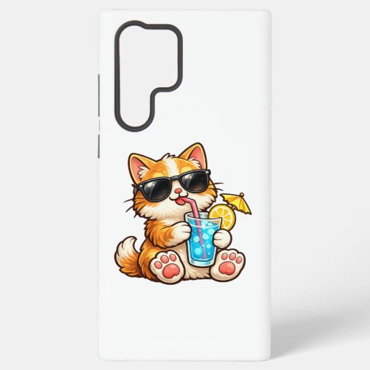 Coole Sommerkatze Samsung Galaxy Hülle (Rückseite)