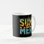 Coole Sommerpalmen und Wasser Kaffeetasse (VorderseiteRechts)