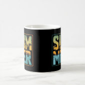 Coole Sommerpalmen und Wasser Kaffeetasse (Mittel)