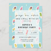 Coole Sommerpopulationen Einladung zum Geburtstag (Vorne/Hinten)