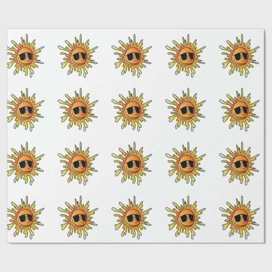 COOLE SOMMERSONNE GESCHENKPAPIER (Flach)