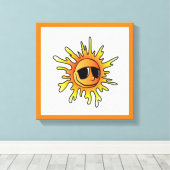 COOLE SOMMERSONNE LEINWANDDRUCK (Insitu (Holzboden))