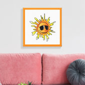 COOLE SOMMERSONNE LEINWANDDRUCK (Insitu (Wohnzimmer))