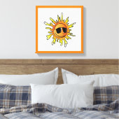 COOLE SOMMERSONNE LEINWANDDRUCK (Insitu (Schlafzimmer))