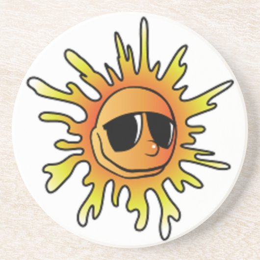 COOLE SOMMERSONNE SANDSTEIN UNTERSETZER (Vorne)