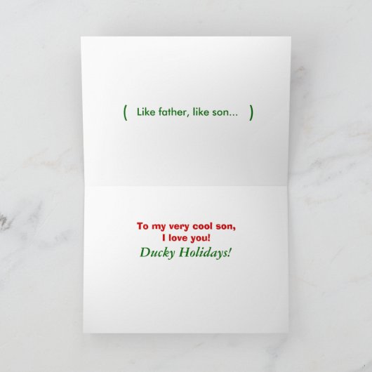 Coole Son-Liebe Feiertagskarte (Innenseite)