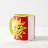 Coole Sonne Tasse (Vorderseite Links)