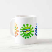 Coole Sonnen Kaffeetasse (Vorderseite Links)