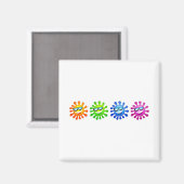 Coole Sonnen Magnet (Vorderseite/Rückseite)