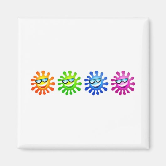 Coole Sonnen Magnet (Vorne)