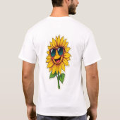 Coole Sonnenblumenbeete - Sommernatur Ästhetik! T-Shirt (Rückseite)