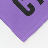 Coole Sonnenbrille aus Holz | Name hinzufügen Fleecedecke (Ecke)