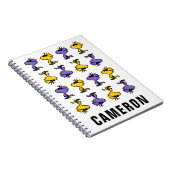 Coole Sonnenbrille aus Holz | Name hinzufügen Notizblock (Rechte Seite)