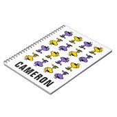 Coole Sonnenbrille aus Holz | Name hinzufügen Notizblock (Linke Seite)