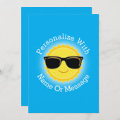 Coole Sonnenbrille Einladung (Vorne/Hinten)