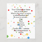 Coole Sonnenbrille Emoji Flyer (Hinten)