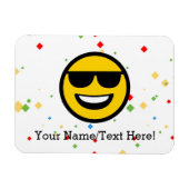 Coole Sonnenbrille Emoji Magnet (Horizontal)
