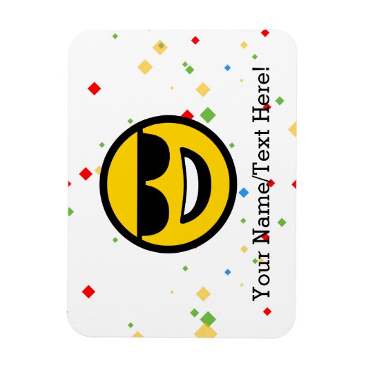 Coole Sonnenbrille Emoji Magnet (Vertikal)