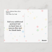 Coole Sonnenbrille Emoji Postkarte (Rückseite)