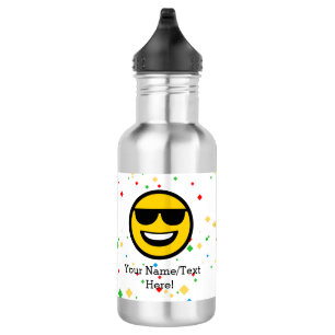 Coole Sonnenbrille Emoji Trinkflasche