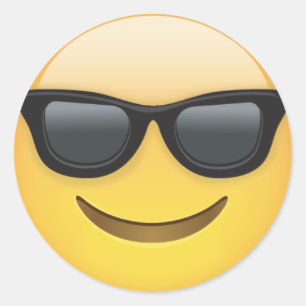 Coole Sonnenbrille Emoji Typ Stickers