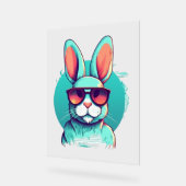 Coole Sonnenbrille für Osterhasen Acrylschild (Winkel)