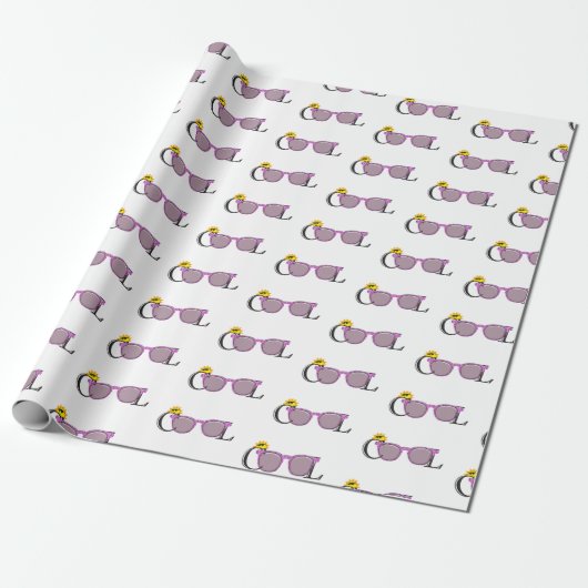coole Sonnenbrille Geschenkpapier (Ungerollt)