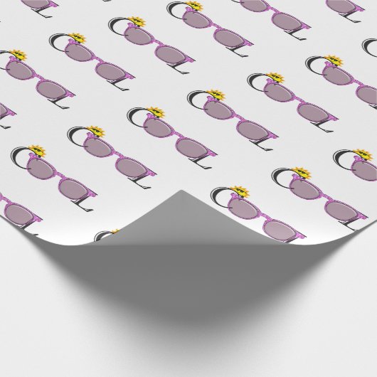 coole Sonnenbrille Geschenkpapier (Ecke)