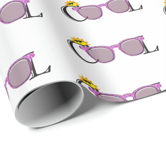 coole Sonnenbrille Geschenkpapier (Rolleneckpunkt)