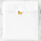 Coole Sonnenbrille Katze Runder Aufkleber (Tasche)