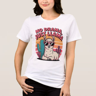 Coole Sonnenbrille Llama Design Tri-Blend Shirt