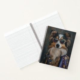 Coole Sonnenbrille Rockstar Shetland Sheepdog Shel Notizblock