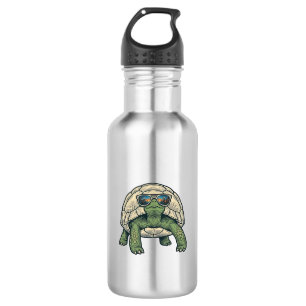 Coole Sonnenbrille Schildkröte Vintage Vektor Desi Edelstahlflasche