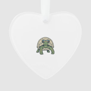 Coole Sonnenbrille Schildkröte Vintage Vektor Desi Ornament
