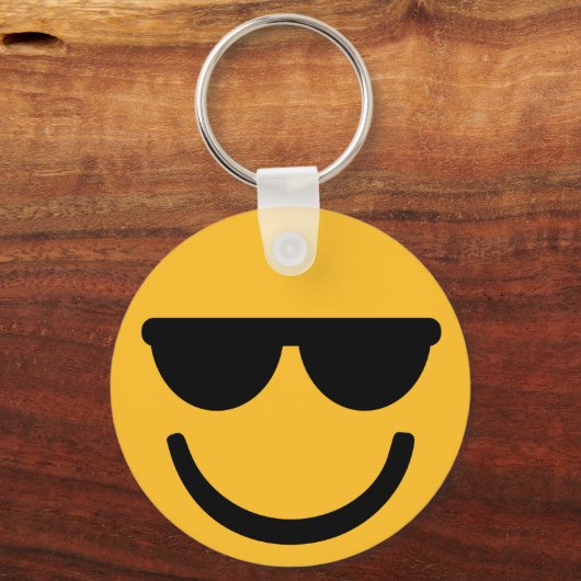 coole Sonnenbrille Schlüsselanhänger (Vorderseite)