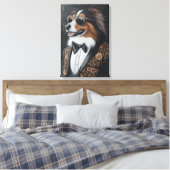 Coole Sonnenbrille Shetland Sheepdog | Sheltie Leinwanddruck (Insitu (Schlafzimmer))