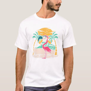 Coole Sonnenbrille Tropical Bird Animal Funny Pink T-Shirt