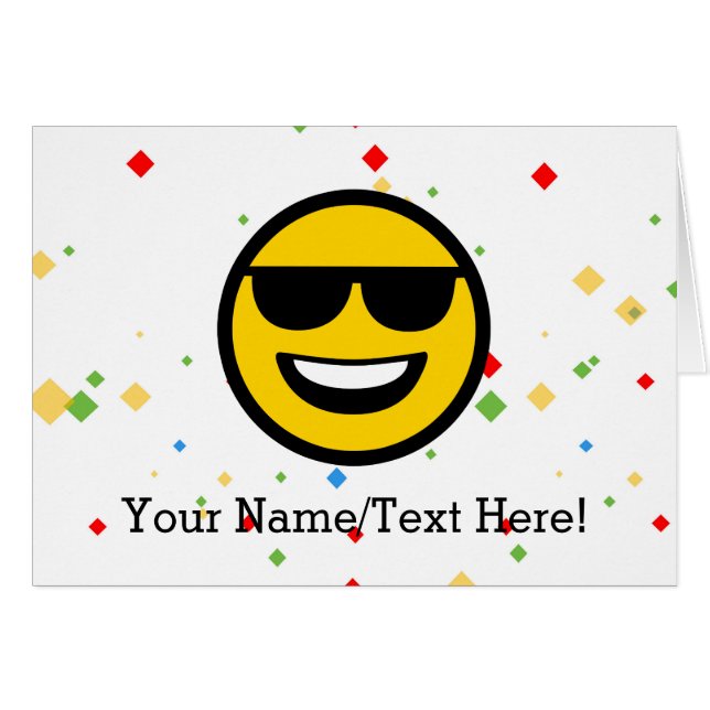 Coole Sonnenbrillen Emoji (Vorderseite (Horizontal))