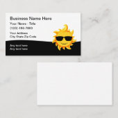 Coole Sonnenkühlung Visitenkarte (Vorne/Hinten)