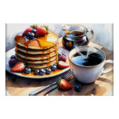 Coole Speisen zum Frühstück Poster (Vorderseite)