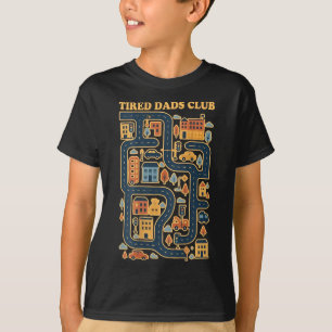 Coole Spielmatte Autorennen Strecke auf der Rückse T-Shirt