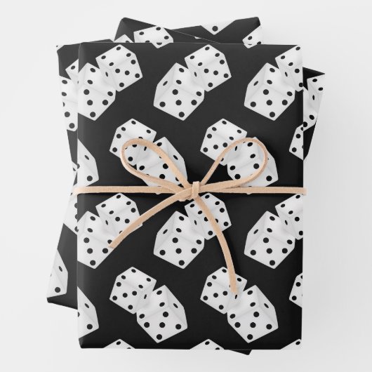 Coole Spielwürfel Geschenkpapier Set (Beispiel)