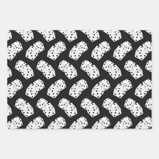Coole Spielwürfel Geschenkpapier Set (Vorderseite)
