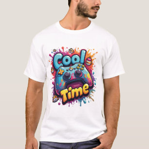 Coole Spielzeit – Graffiti-Gamer-Splash-T-Shirt T-Shirt