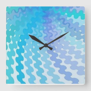 Coole Spirale färbt Wand-Uhr Quadratische Wanduhr