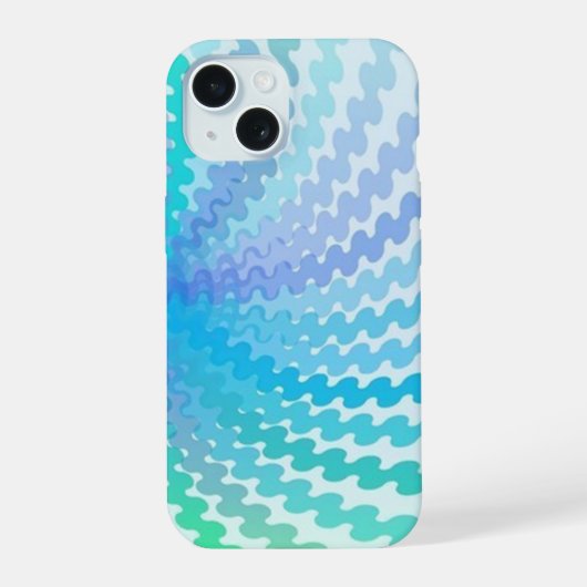 Coole Spiralfarben iPhone 15 Hülle (Rückseite)