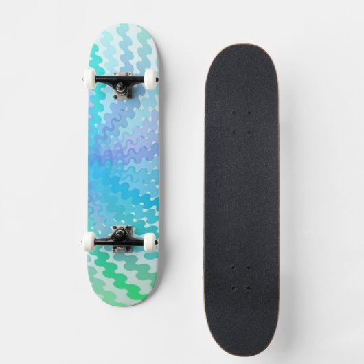 Coole Spiralfarben Skateboard (Vorderseite)