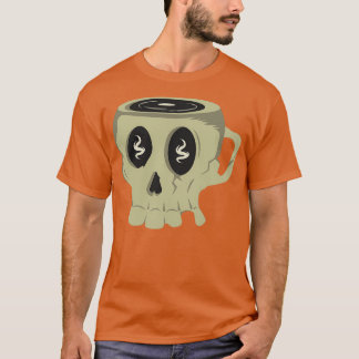 Coole Spooky-Skull-Tasse T-Shirt